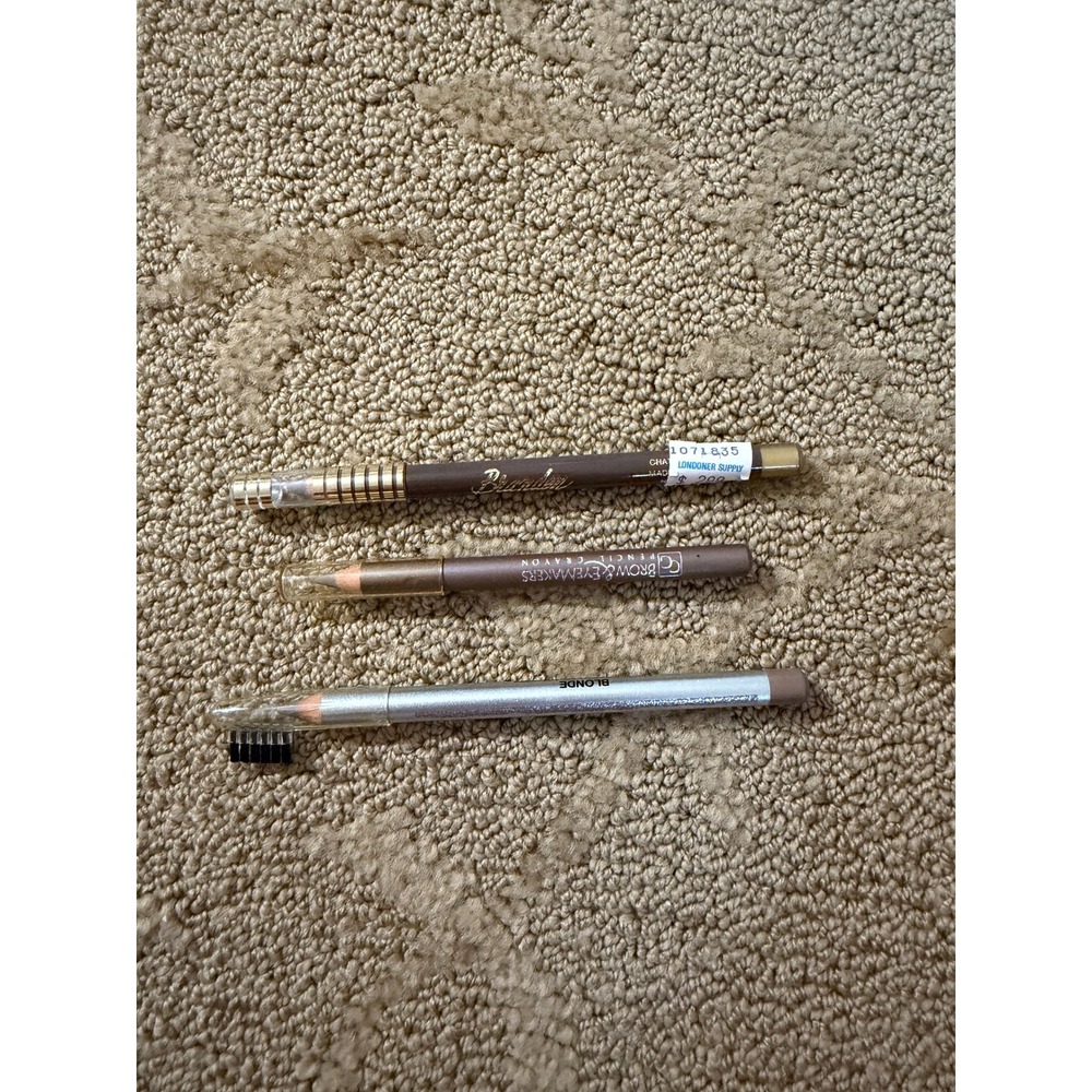 Vintage Eye Brow Pencil Lot of 3 Almay CoverGirl moxel Fawn Blonde Brown